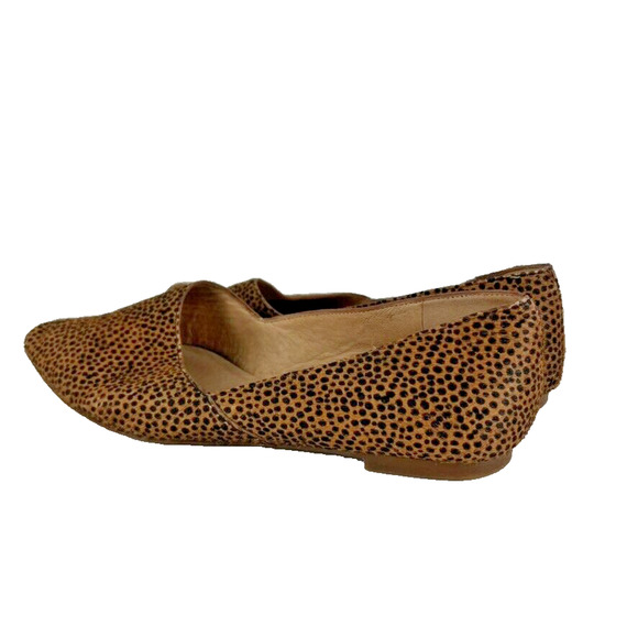 Madewell Flat Shoe Womens Lizbeth in Dotted Calf Hair Flat Size 8 Ballet Loafer - Picture 5 of 10